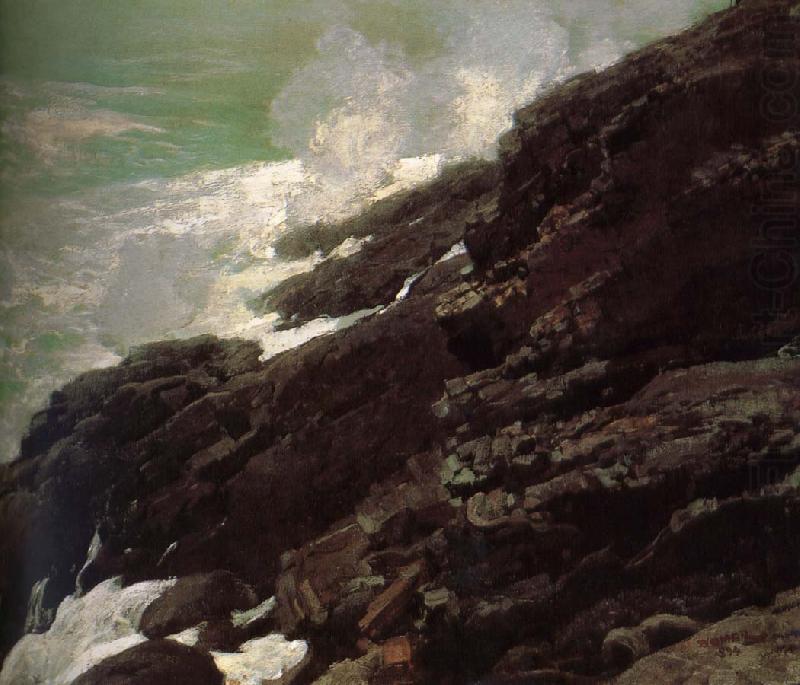 Coastal cliffs, Winslow Homer